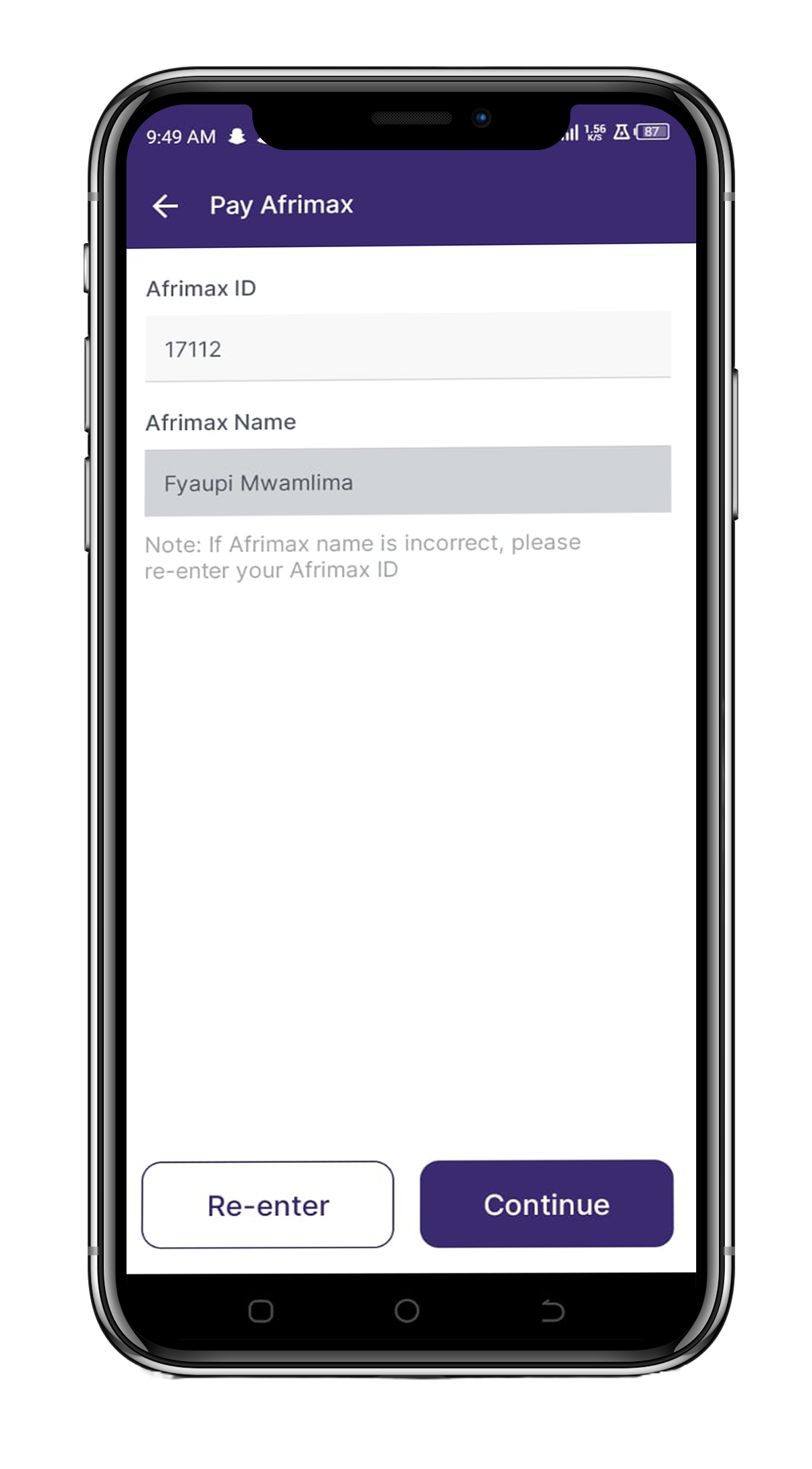 Select bank: Under the Online Banks category,
select a linked bank.